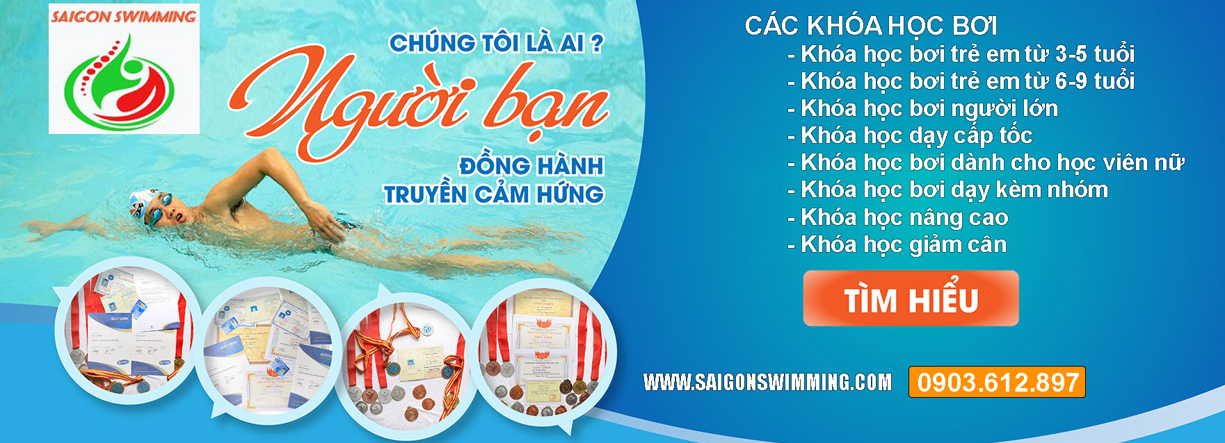 Trung tâm dạy bơi Hồ Chí Minh