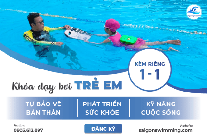 Khóa học bơi cho trẻ em ở TPHCM